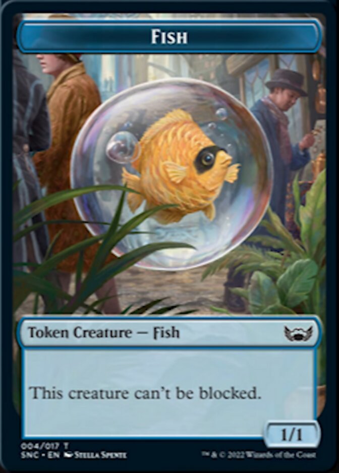 Fish // Citizen Double-sided Token [Streets of New Capenna Tokens] | Gam3 Escape