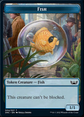 Fish // Wizard Double-sided Token [Streets of New Capenna Tokens] | Gam3 Escape