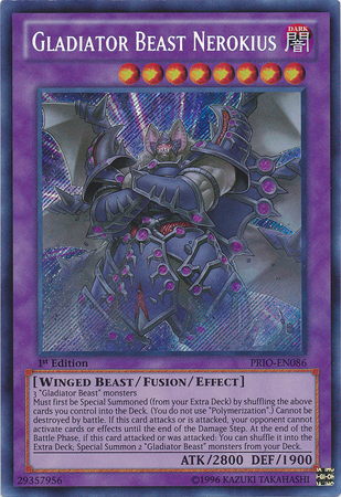 Gladiator Beast Nerokius [PRIO-EN086] Secret Rare | Gam3 Escape