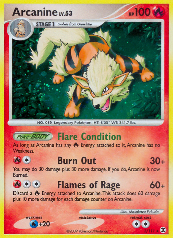 Arcanine (1/111) [Platinum: Rising Rivals] | Gam3 Escape