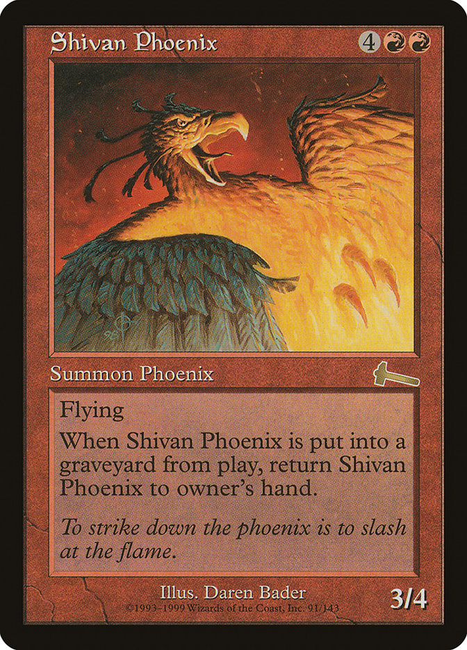 Shivan Phoenix [Urza's Legacy] | Gam3 Escape