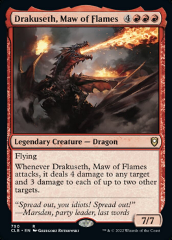 Drakuseth, Maw of Flames [Commander Legends: Battle for Baldur's Gate] | Gam3 Escape