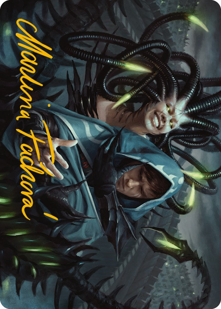 Phyrexian Arena Art Card (Gold-Stamped Signature) [Phyrexia: All Will Be One Art Series] | Gam3 Escape