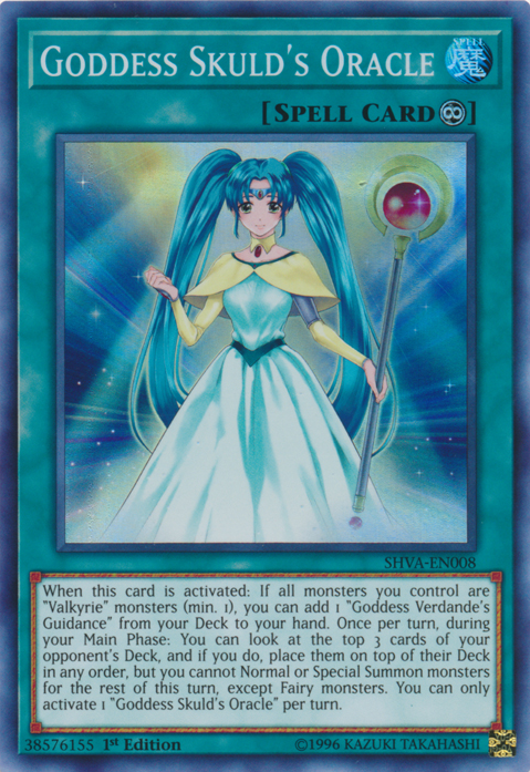 Goddess Skuld's Oracle [SHVA-EN008] Super Rare | Gam3 Escape