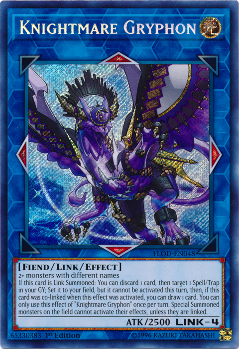 Knightmare Gryphon [FLOD-EN048] Secret Rare | Gam3 Escape