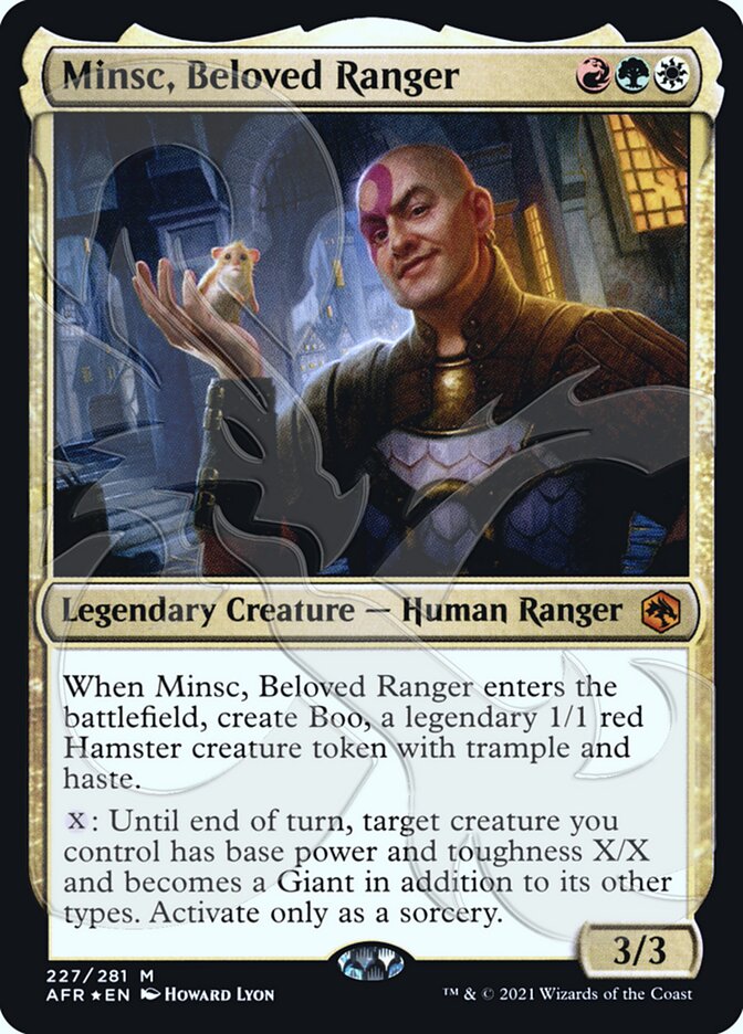 Minsc, Beloved Ranger (Ampersand Promo) [Dungeons & Dragons: Adventures in the Forgotten Realms Promos] | Gam3 Escape