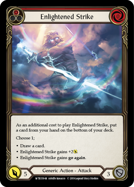 Enlightened Strike [WTR159-M] Alpha Print Rainbow Foil | Gam3 Escape