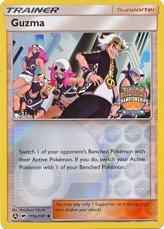 Guzma (115a/147) (Regional Championship Promo Staff) [Sun & Moon: Burning Shadows] | Gam3 Escape