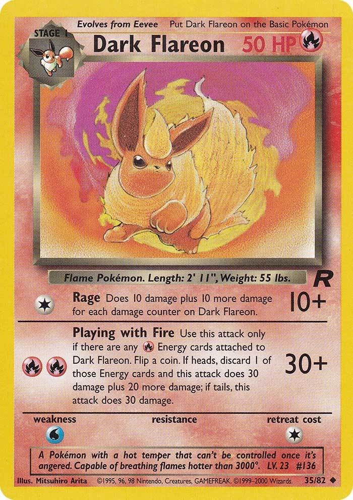 Dark Flareon (35/82) [Team Rocket Unlimited] | Gam3 Escape