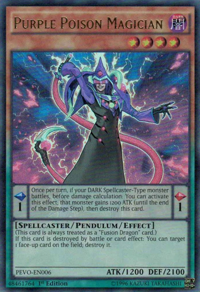 Purple Poison Magician [PEVO-EN006] Ultra Rare | Gam3 Escape