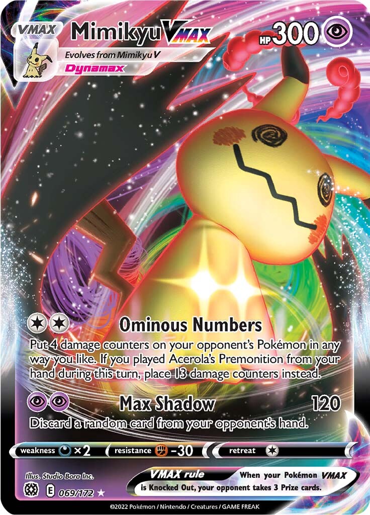 Mimikyu VMAX (069/172) [Sword & Shield: Brilliant Stars] | Gam3 Escape