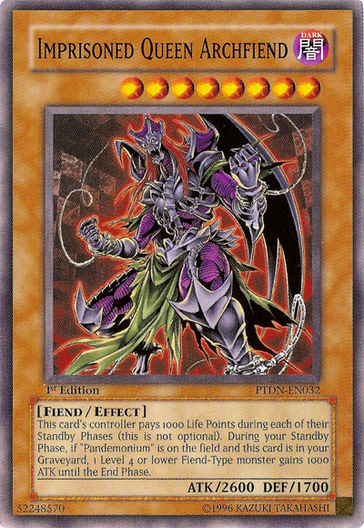 Imprisoned Queen Archfiend [PTDN-EN032] Common | Gam3 Escape