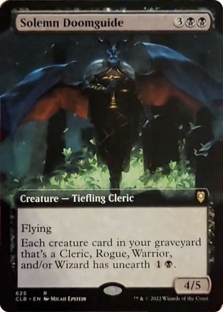 Solemn Doomguide (Extended Art) [Commander Legends: Battle for Baldur's Gate] | Gam3 Escape