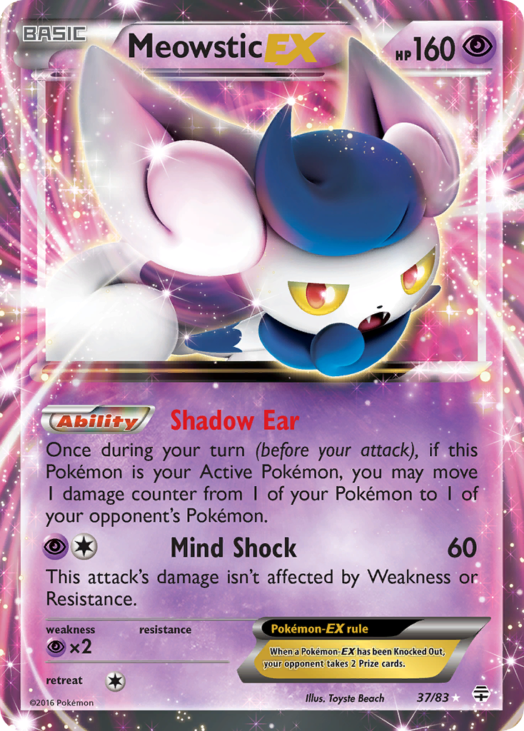 Meowstic EX (37/83) [XY: Generations] | Gam3 Escape