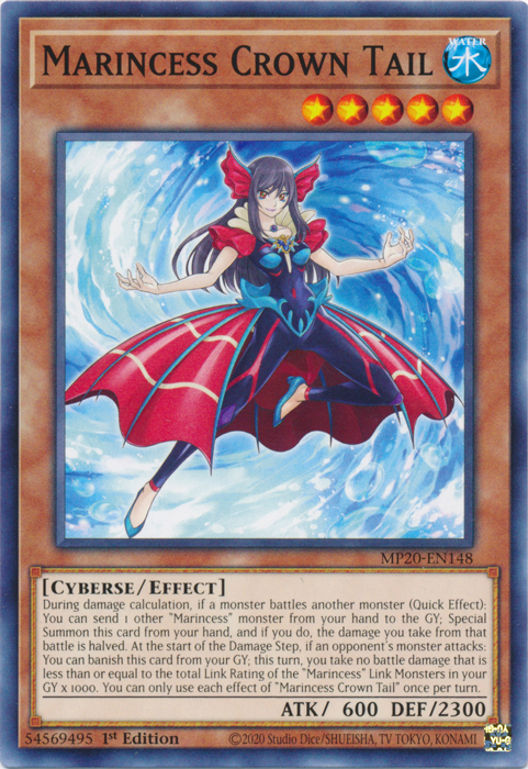 Marincess Crown Tail [MP20-EN148] Common | Gam3 Escape