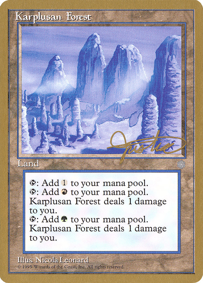Karplusan Forest (Mark Justice) [Pro Tour Collector Set] | Gam3 Escape