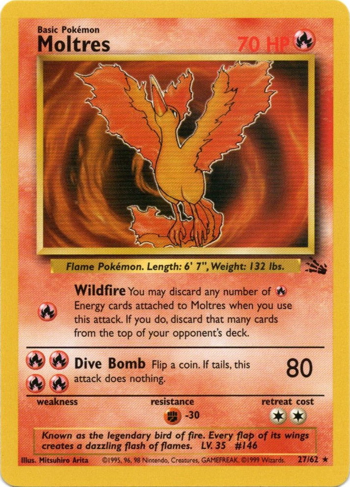 Moltres (27/62) [Fossil Unlimited] | Gam3 Escape