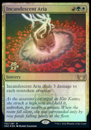 Incandescent Aria [Streets of New Capenna Prerelease Promos] | Gam3 Escape