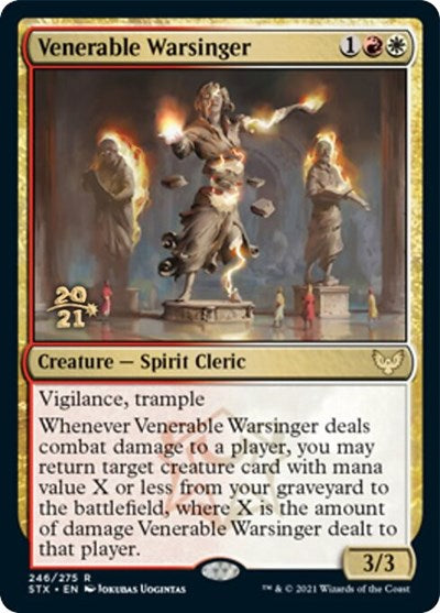 Venerable Warsinger [Strixhaven: School of Mages Prerelease Promos] | Gam3 Escape