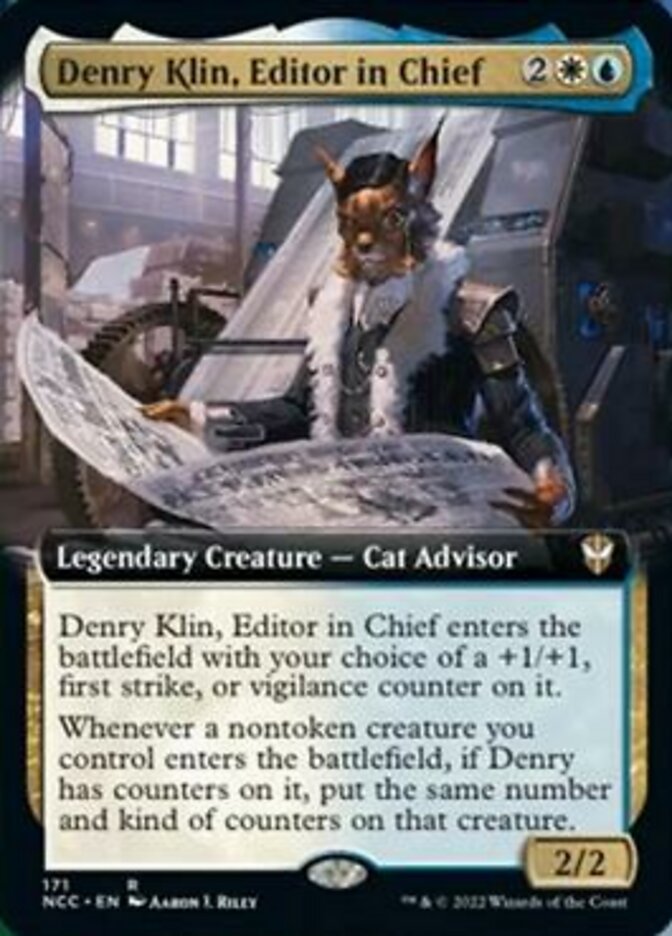 Denry Klin, Editor in Chief (Extended Art) [Streets of New Capenna Commander] | Gam3 Escape