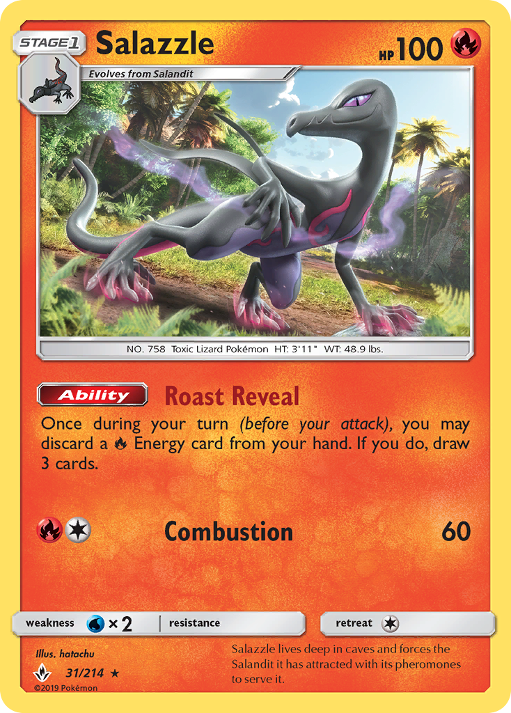 Salazzle (31/214) [Sun & Moon: Unbroken Bonds] | Gam3 Escape