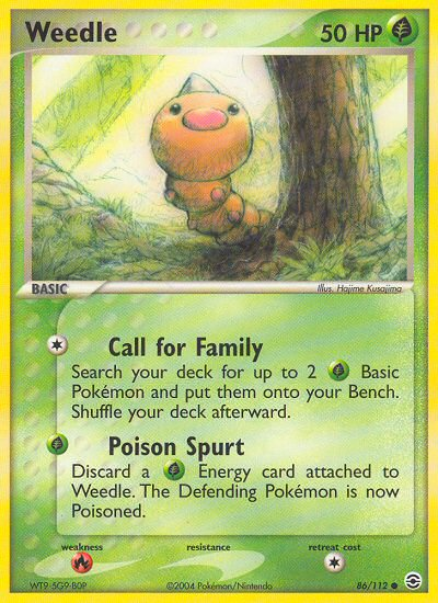 Weedle (86/112) [EX: FireRed & LeafGreen] | Gam3 Escape