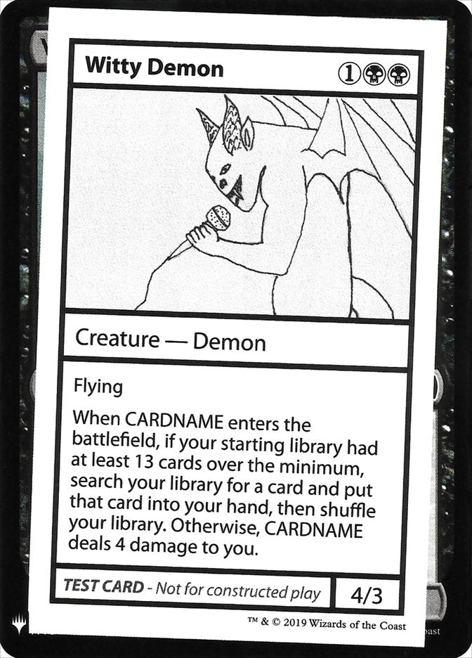 Witty Demon [Mystery Booster Playtest Cards] | Gam3 Escape