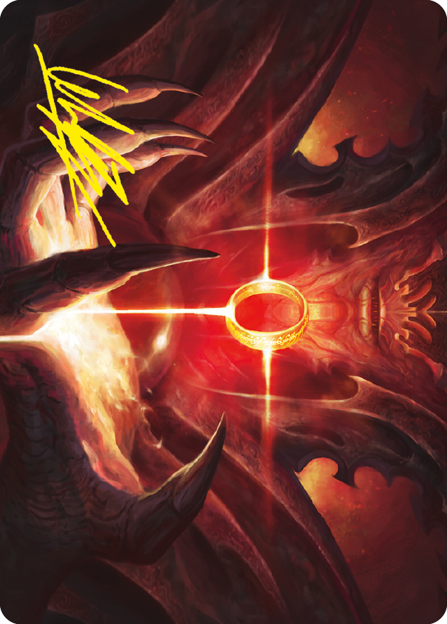 Sol Ring Art Card (Gold-Stamped Signature) [The Lord of the Rings: Tales of Middle-earth Art Series] | Gam3 Escape