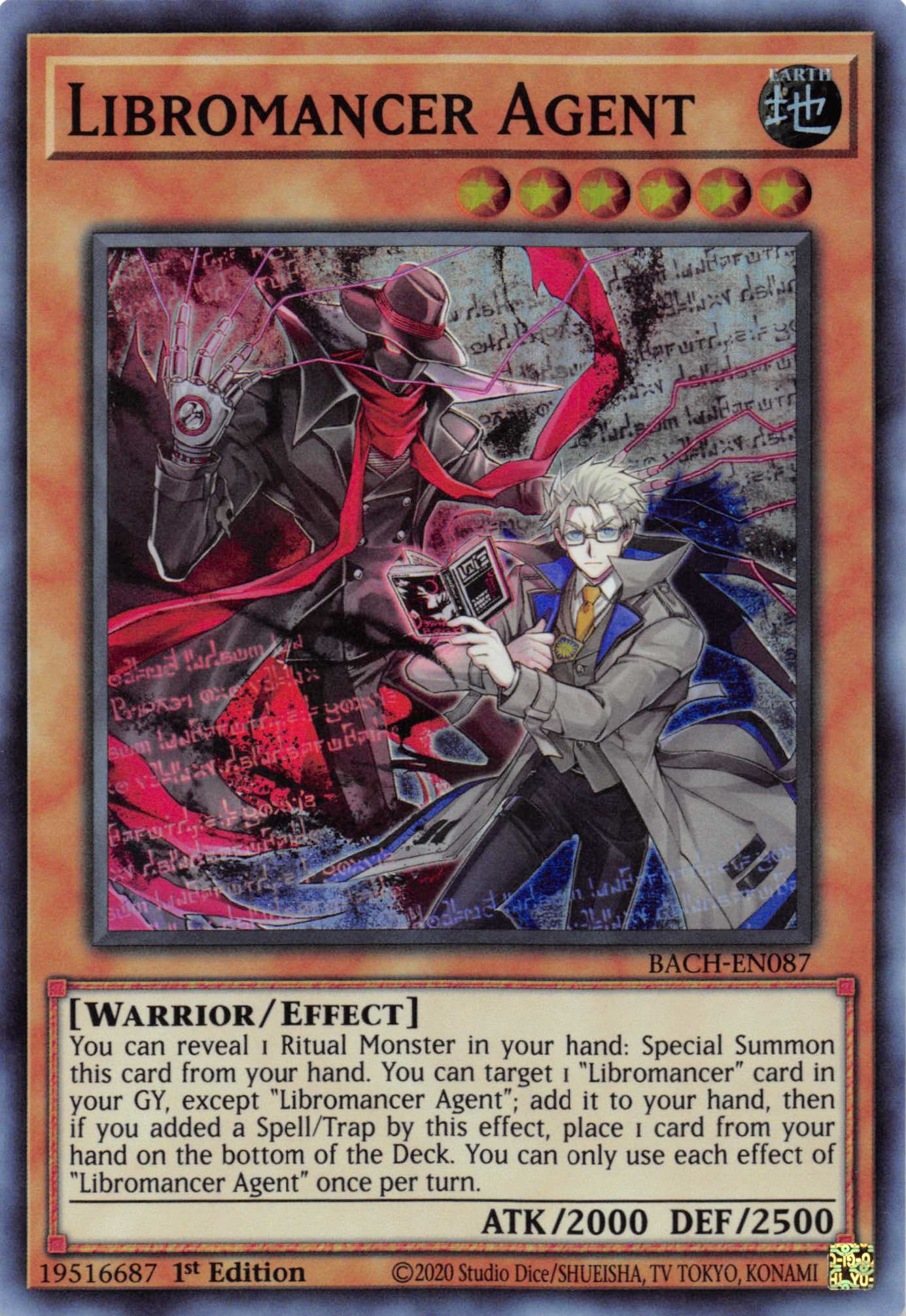 Libromancer Agent [BACH-EN087] Super Rare | Gam3 Escape