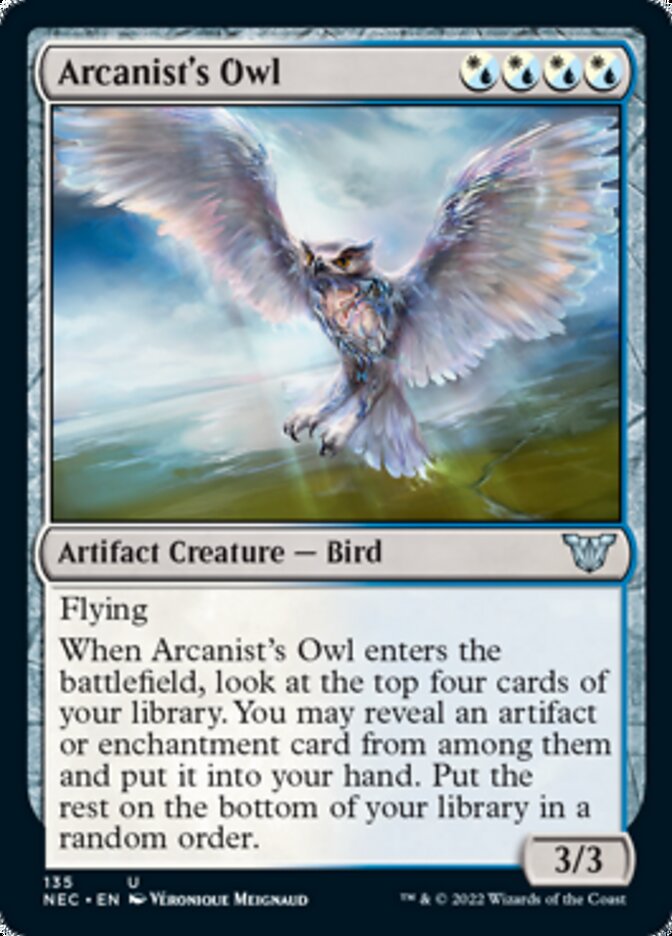Arcanist's Owl [Kamigawa: Neon Dynasty Commander] | Gam3 Escape