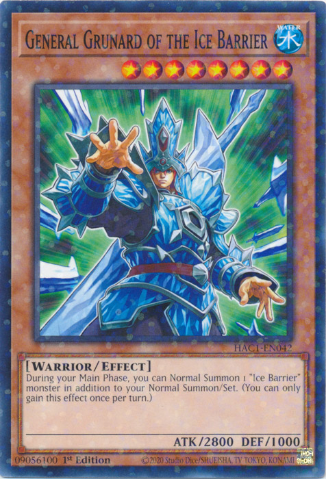 General Grunard of the Ice Barrier (Duel Terminal) [HAC1-EN042] Common | Gam3 Escape