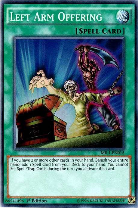 Left Arm Offering [MIL1-EN015] Super Rare | Gam3 Escape