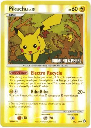 Pikachu (94/123) [Burger King Promos: 2008 Collection] | Gam3 Escape