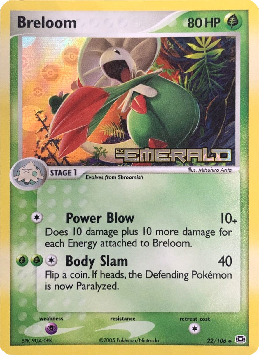 Breloom (22/106) (Stamped) [EX: Emerald] | Gam3 Escape