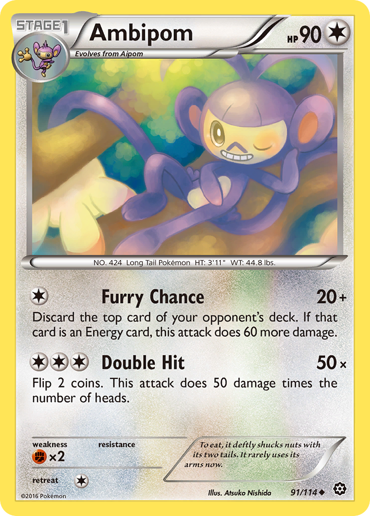 Ambipom (91/114) [XY: Steam Siege] | Gam3 Escape