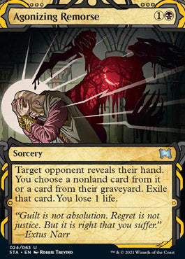 Agonizing Remorse (Etched Foil) [Strixhaven Mystical Archive] | Gam3 Escape