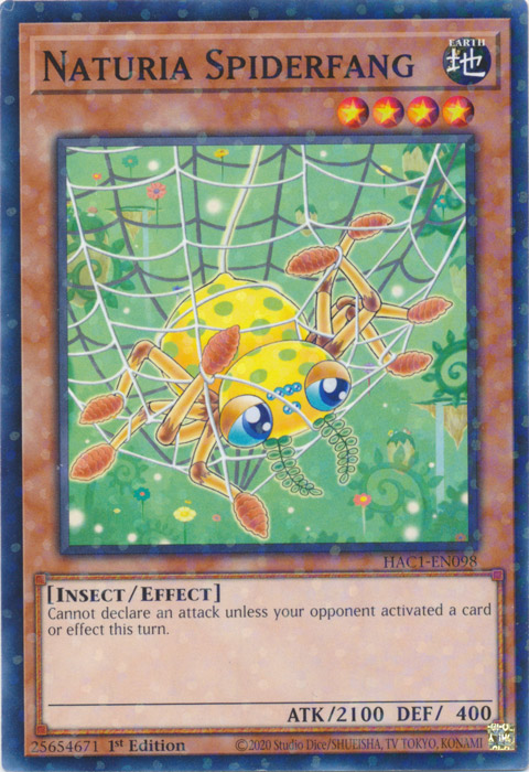 Naturia Spiderfang (Duel Terminal) [HAC1-EN098] Common | Gam3 Escape