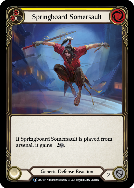 Springboard Somersault (Rainbow Foil) [CRU187-RF] Unlimited Rainbow Foil | Gam3 Escape