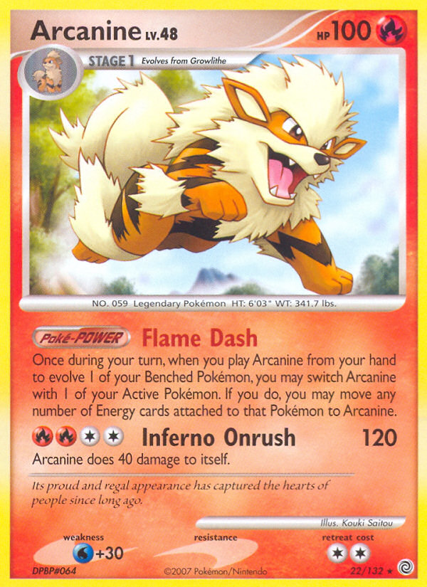 Arcanine (22/132) [Diamond & Pearl: Secret Wonders] | Gam3 Escape