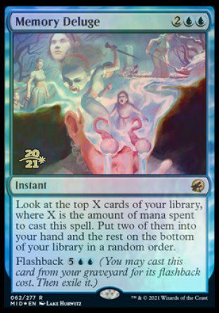 Memory Deluge [Innistrad: Midnight Hunt Prerelease Promos] | Gam3 Escape