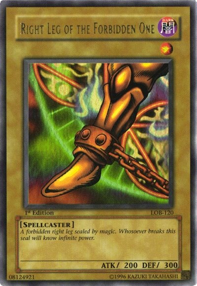 Right Leg of the Forbidden One [LOB-120] Ultra Rare | Gam3 Escape