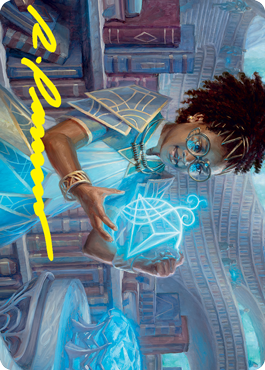 Zimone, Quandrix Prodigy Art Card (Gold-Stamped Signature) [Strixhaven: School of Mages Art Series] | Gam3 Escape