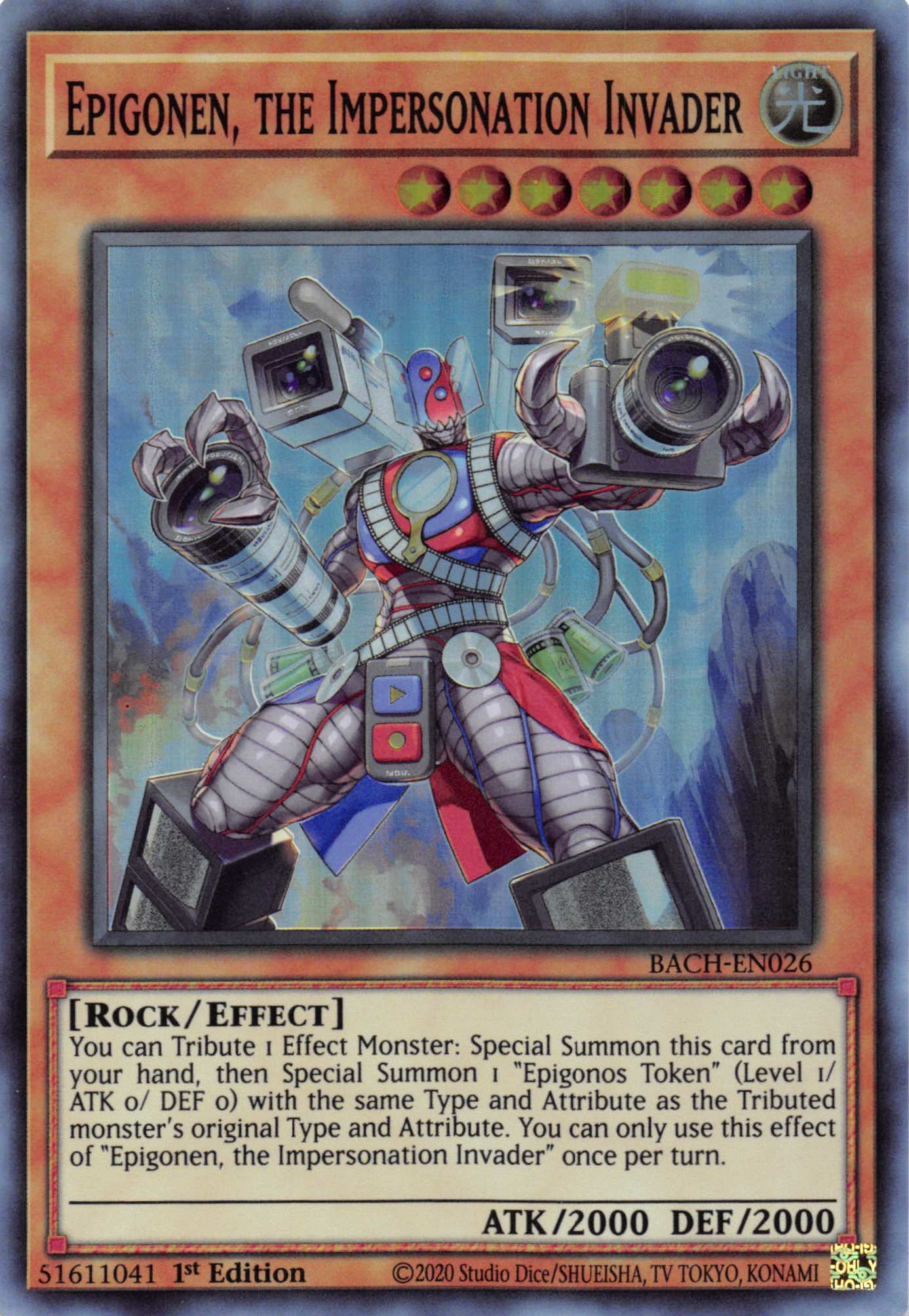 Epigonen, the Impersonation Invader [BACH-EN026] Super Rare | Gam3 Escape