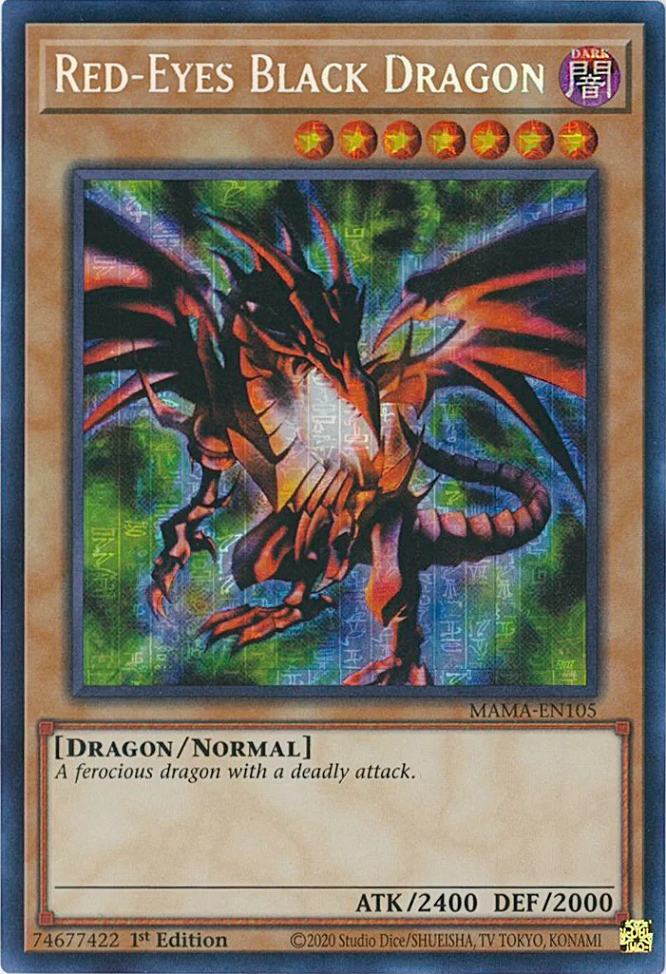 Red-Eyes Black Dragon [MAMA-EN105] Secret Pharaoh's Rare | Gam3 Escape