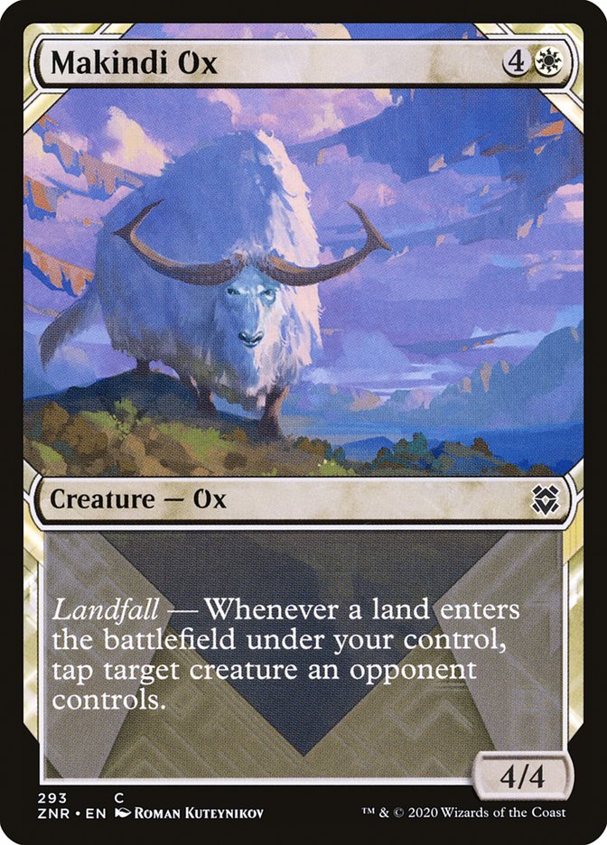 Makindi Ox (Showcase) [Zendikar Rising] | Gam3 Escape