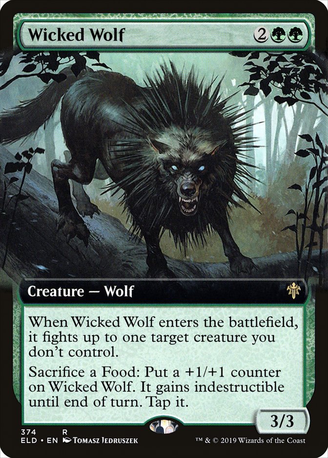 Wicked Wolf (Extended Art) [Throne of Eldraine] | Gam3 Escape