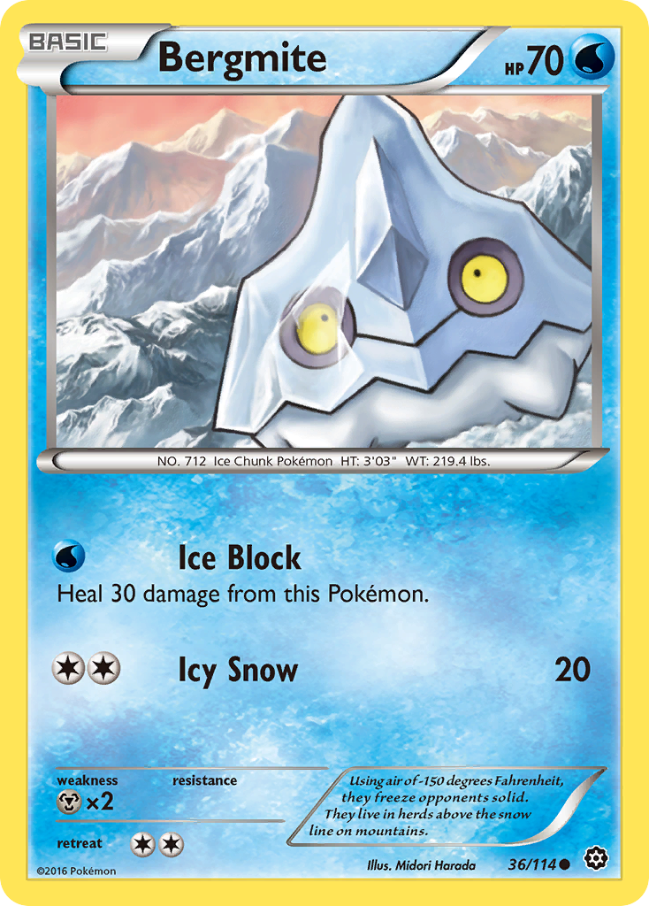 Bergmite (36/114) [XY: Steam Siege] | Gam3 Escape