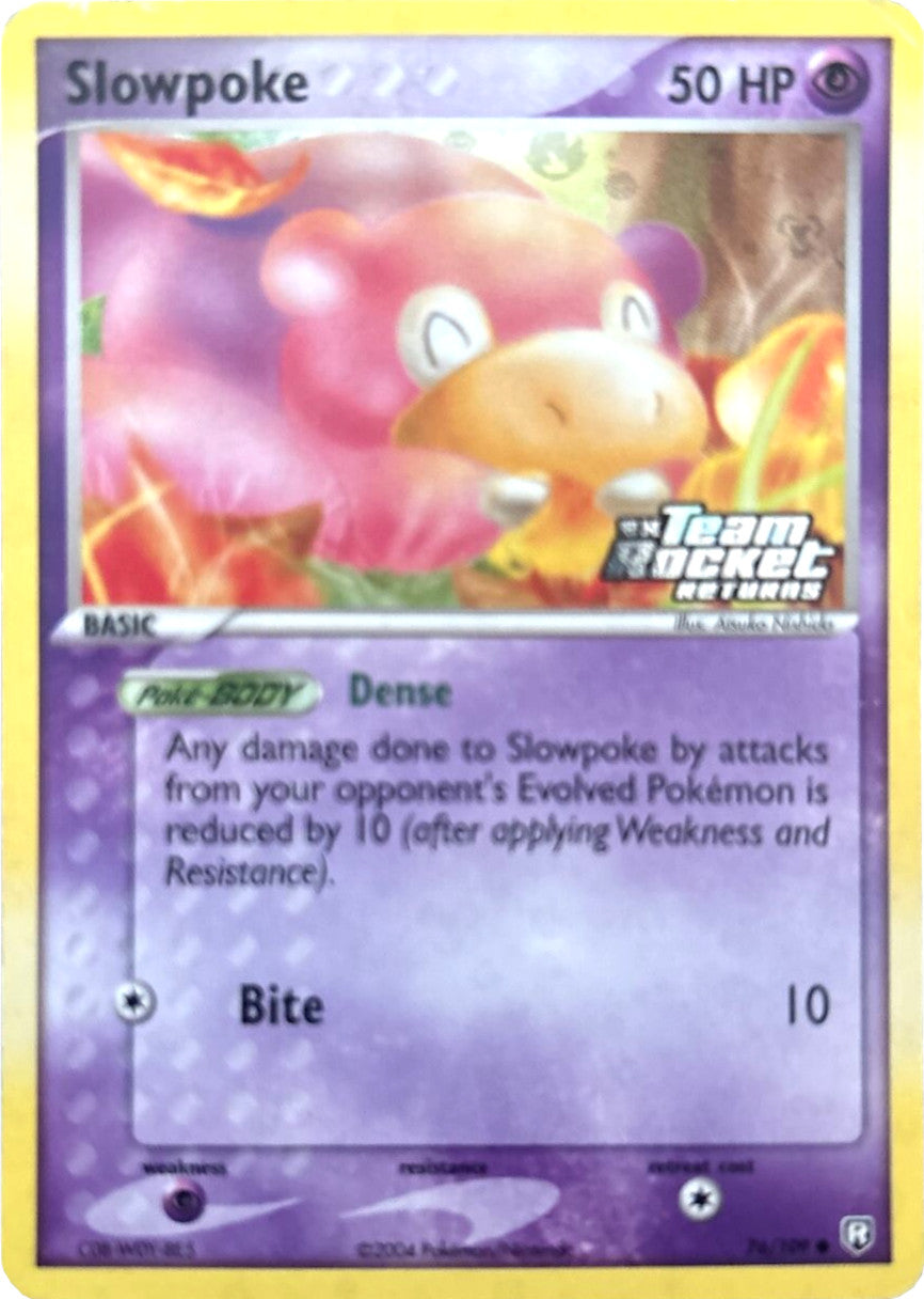 Slowpoke (76/109) (Stamped) [EX: Team Rocket Returns] | Gam3 Escape