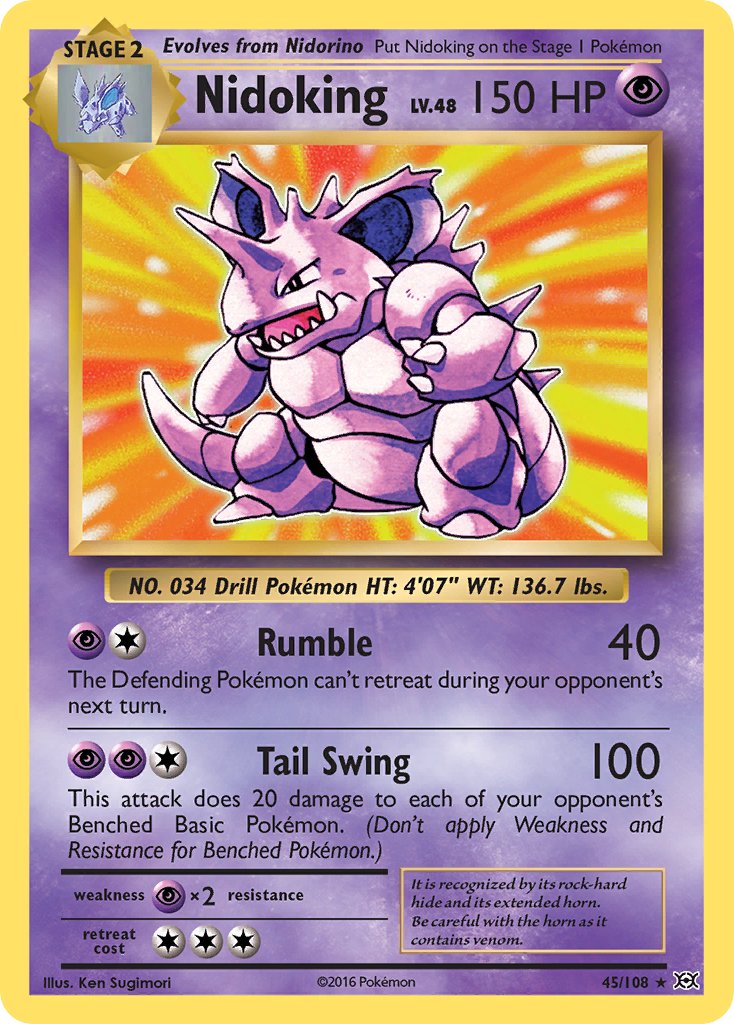 Nidoking (45/108) (Theme Deck Exclusive) [XY: Evolutions] | Gam3 Escape