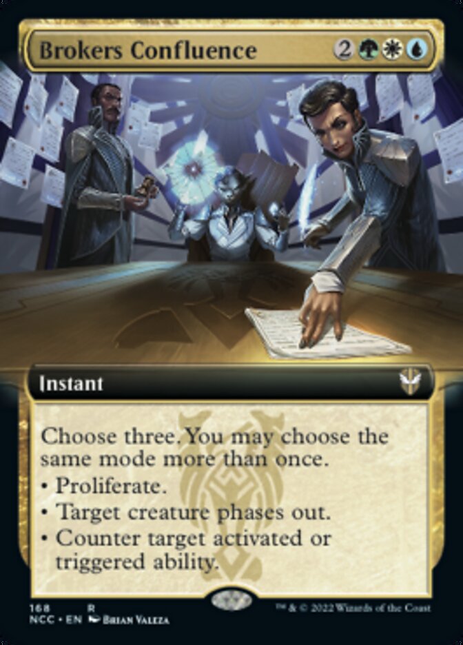 Brokers Confluence (Extended Art) [Streets of New Capenna Commander] | Gam3 Escape